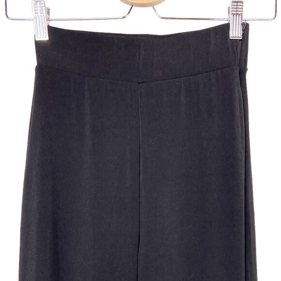 badblood Wide Leg High‎ Waisted Pant Korean Streetwear Brand Black Stretchy XS - Picture 2 of 10